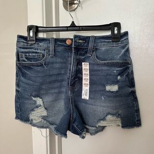 NWT Sonoma High Rise Mom Jean Shorts in Medium Wash
